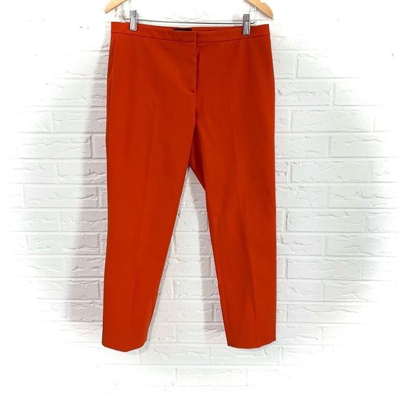 Theory Classic Skinny Pant in Double Stretch Cotton Fire Opal Size 6 - Picture 2 of 7